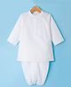 Babyhug Select Cotton Woven Full Sleeves Printed Kurta Dhoti Set - White