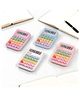 SCHOOLISH 12 Digit Desktop Calculator with Large LCD Display New Color Design Unique Style for Office Use Pack of 1- Color May Vary