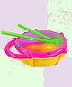 Planet of Toys Musical Flash Drum Toy for Kids with Lights & Music | Interactive Flash Drum with Songs & Sounds | Multicolor Plastic Drum with Drumsticks | Ideal for Toddlers and Kids 4+ Years