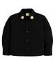 ZIP ZAP ZOOP Cotton Woven Full Sleeves Floral Embellished Shirt - Black