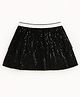 ZIP ZAP ZOOP Woven Sequins Embellished Skirt - Black