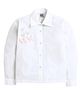 ZIP ZAP ZOOP Cotton Woven Full Sleeves Butterfly & Floral Applique Detailed Shirt - White