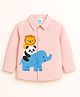 ZIP ZAP ZOOP Cotton Woven Full Sleeves Lion Panda & Elephant Printed Shirt - Pink