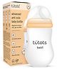 tutots Baby Feeding Bottle | AntiColic Wide Neck| BPA Free | Baby Feeding Bottle with Turbo Vent Nipple | 250 ml | Twirl Series (Peach, 250 ml)