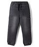 Pine Kids Full Length Solid Color Denim Jeans - Black