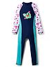 Bosky Swimwear Raglan Full Sleeves Strawberry Printed Bodysuit - Navy Blue
