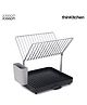 Joseph Joseph Y-Rack Dish Rack & Drain Board Set with Cutlery Organizer Dish Drainer, Grey