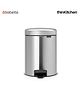 Brabantia NewIcon Pedal Bin, 5 litre, Matt Steel