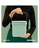 Brabantia Sort & Go Waste Bin, 3 litre, Jade Green