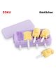 Zoku Premium Silicone Pop Molds - 4 Monster Popsicle Moulds With Sticks - 82ml Each, Purple|BPA-Free, Reusable| Homemade Kulfi, Lolly, Juice, Ice Cream Cakesicles Pop Maker | For thinKitchen
