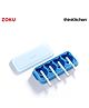 Zoku Premium Silicone Pop Molds - 4 Shark Popsicle Moulds With Sticks - 82ml Each, Multicolor|BPA-Free, Reusable| Homemade Kulfi, Lolly, Juice, Ice Cream Cakesicles Pop Maker | For thinKitchen