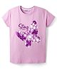 Doreme Single Jersey Knit Half Sleeves T-Shirt With Butterfly Print - Lilac