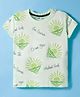 Doreme Single Jersey Knit Half Sleeves T-Shirt with Sun Print - Light Green