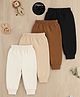 Trampoline Fleece Knit Pack Of 4 Solid Pajamas - Multi Colour