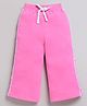 DEAR TO DAD Cotton Knit  Side Tape  Detailed Typography Printed Pant - Light Pink