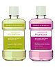 PUREXA Antioxidant Mouthwash Combo Lemon Mint & Watermelon Mint Pack of 2 - 500 ml