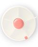 GoBe Snack Spinner Small (Coral Pink)  5-Compartment Spill-Resistant Snack Container for Toddlers, BPA-PVC-Phthalate Free