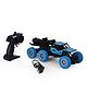 Babyhug Off Roader RC Car with Mist Smoke Spray - Blue| 6-Wheel Drive System| Monster Car Designed for All Terrain| 2.4 GHz Long Range Remote| Type-C Charging| Best Gift for 4+ Year Kids