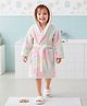 Babyhug Velour Knit Full Sleeves Tie Dyed Hooded Bathrobe - Multicolour