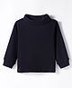 Pink Rabbit Cotton Knit Full Sleeves Solid Color Turtle Neck T-Shirt - Black