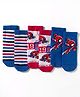 Cute Walk by Babyhug Marvel Non Terry Knit Ankle Length Anti Bacterial Socks With Spider-Man Graphics Pack of 3 - Multicolor