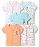 OHMS Single Jersey Knit Half Sleeves Printed Jhablas Pack of 5 - Multicolor