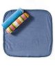 OHMS Terry Knit Striped Towels Pack of 3 L 40 x B 38.5 cm - Multicolor