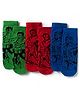 Pine Kids Marvel Non Terry Cotton Knit Anti Bacterial Ankle Length Socks With Avengers Graphic Pack of 3 - Multicolour