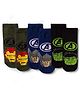 Pine Kids Marvel Non Terry Cotton Knit Anti Bacterial Ankle Length Socks With Avengers Graphic Pack of 3 - Mutlicolour