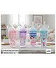 SCHOOLISH unicorn-themed 450 ml sipper tumblers with straws, featuring double walls, glitter, and Mickey Mouse ear-shaped lids - PACK OF 1 - COLOR MAY VARY