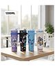 SCHOOLISH large capacity 1200ml tumblers feature adorable Stitch graphics in four vibrant styles. Designed for maximum hydration, each cup includes a sturdy carrying handle, a