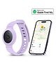 tag8 Kids Wristband with Built-In GPS Tracker, Adjustable Anti-Lost Bracelet for Toddlers, Children & Elders, Soft Protective Watch-Style Band, Compatible Only with iOS Devices - Purple