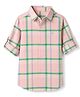 UCB Cotton Woven Full Sleeves Oxford Tartan Checks Shirt - Pink