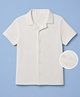 UCB Cotton Knit Half Sleeves Shirt with Resort Collar - Off White