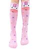 Neska Moda Pony & Stars Printed  Socks - Pink