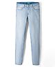 UCB Woven Full Length Denim Jeans With Damaging - Light Blue