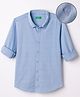 UCB Woven Full Sleeves Solid Colour Shirt - Blue