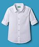 UCB Cotton Woven Full Sleeves Solid Colour Shirt - White
