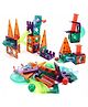 FUNVERSE Magnetic Tiles for Kids Magnetic Building Blocks for Kids Educational Learning Toys Magnetic Toys for Kids Learning Educational Brain Toys 25Pcs - Multicolor