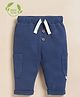 Cot & Candy Organic Cotton Knit Solid Pant - Navy Blue