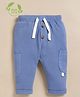 Cot & Candy Organic Cotton Knit Solid Pant - Light Blue
