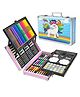 VGRASSP 145 Pcs Unicorn Theme Drawing & Coloring Art Kit For Kids School Stationery Portable Set With Watercolors Color Pencils Sketch Pens & Oil Pastels - Color May Vary