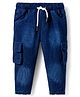 Dapper Dudes Mild Washed Cargo Jeans - Blue