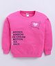 Nottie Planet Cotton Looper Knit Full Sleeves Friend Text Printed Light Winter Sweatshirt - Rani
