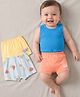 Babyoye Elastane Knit Trunks with Crab & Seagull Print Pack of 3 - Multicolor