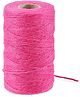 Ecofynd Single String Color Jute Cord | Natural Hemp Rope for Wall Hanging, Plant Hanger Gift Wrapping, Garden Art | Thread Material for DIY Craft Projects, (2mm, 130 Meters, Pink)