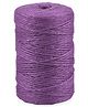Ecofynd Single String Color Jute Cord | Natural Hemp Rope for Wall Hanging, Plant Hanger Gift Wrapping, Garden Art | Thread Material for DIY Craft Projects, (2mm, 130 Meters, Purple)