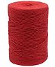 Ecofynd Single String Color Jute Cord | Natural Hemp Rope for Wall Hanging, Plant Hanger Gift Wrapping, Garden Art | Thread Material for DIY Craft Projects, (2mm, 130 Meters, Red)