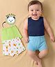 Babyoye Elastane Knit Trunks with Giraffe Print Pack of 3 - Multicolor