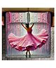 BHAIJI BEDSHEETS 220TC Glace Cotton Bed Sheet Double Bed With 2 Pillow Covers Full HD Digital Prints - Dance Girl